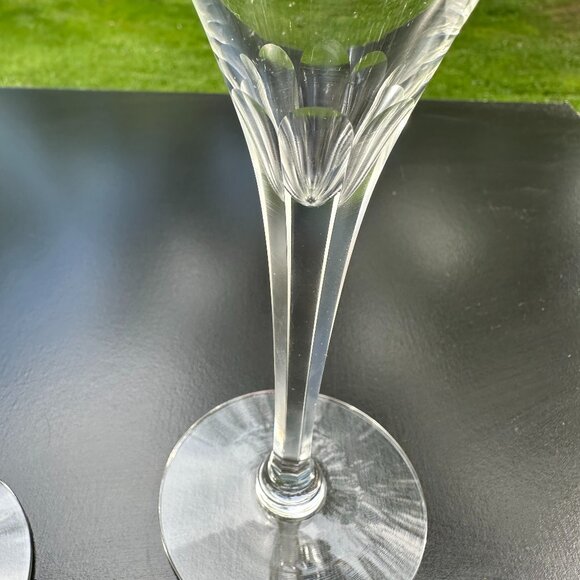 #9158 VINTAGE CUT STEM CHAMPANGE / TULIP SET OF 4 EA NO CHIPS - Picture 2 of 9